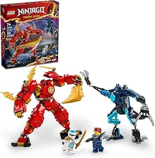 NINJAGO Kai’s Elemental Fire Mech Action Figure, Mini Ninja Toy for Kids with Customizable Red Ninja Figure Plus Kai and Zane Minifigures, Adventure Set for Boys and Girls Ages 7 and Up, 71808 LEGO Set #71808 Discount Deal - Save 15.0% OFF MSRP
