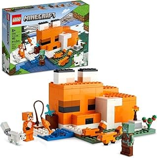 Minecraft The Fox Lodge House 21178 Animal Toys with Drowned Zombie Figure, Birthday Gift for Grandchildren, Kids, Boys and Girls Ages 8 and Up LEGO Set #21178 Discount Deal - Save 20.0% OFF MSRP