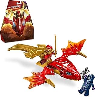 Ninjago Kais Dragon Glider, Ninja Set with Dragon Toy and Figures Including Kai Mini Figure with Mini Katana, Small Gift for Boys and Girls from 6 Years 71801 LEGO Set #71801 Discount Deal - Save 13.5% OFF MSRP