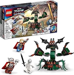 Marvel Attack on New Asgard, Thor Buildable Toy 76207 with Hammer, Stormbreaker and Monster Figure, Love and Thunder Movie Set LEGO Set #76207 Discount Deal - Save 12.8% OFF MSRP