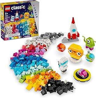 Classic Creative Space Planets Building Toys Set - Space Toys for Kids, Boys & Girls, Ages 5+ - Includes Alien, Rocket Ship, & Glow in The Dark Bricks - Birthday Gift Idea - 11037 LEGO Set #11037 Discount Deal - Save 20.1% OFF MSRP