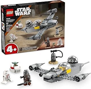 Star Wars: The Mandalorian Mando and Grogu's N-1 Starfighter Toddler Building Toy - Star Wars Baby Yoda Toy for Kids, Boys & Girls, Ages 4+ - Educational Preschool Toy Gift for Birthdays - 75410 LEGO Set #75410 Discount Deal - Save 15.0% OFF MSRP