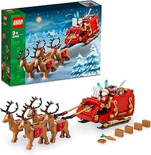 Santa's Sleigh - Building Toys for Kids, Boys & Girls, Ages 9+ - Indoor Christmas Decorations for Home W/Santa Claus Figurine & Reindeer - Gifts for Boys & Girls - 40499 LEGO Set #40499 Discount Deal - Save 37.5% OFF MSRP